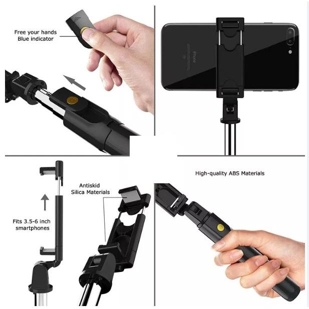 (FREESHIP TOÀN QUỐC) Gậy Chụp Ảnh Tự Sướng Bluetooth Giá Đỡ Điện Thoại 3 Chân Đa Năng – Tripod K07 – Chụp Hình Selfie