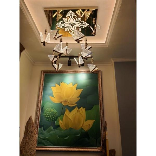 Đèn thả bướm trang trí phòng ngủ, bàn ăn,đèn phòng khách, đèn thả thông tầng