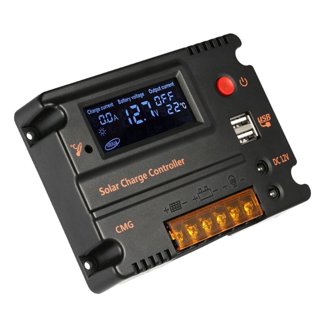 10A 12V/24V Solar Charge Controller Solar Panel Battery Regulator