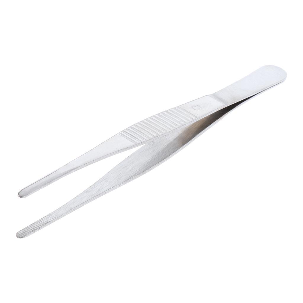 2-4pack 140mm/5.51" Stainless Steel Straight Tweezers for Detailed Work
