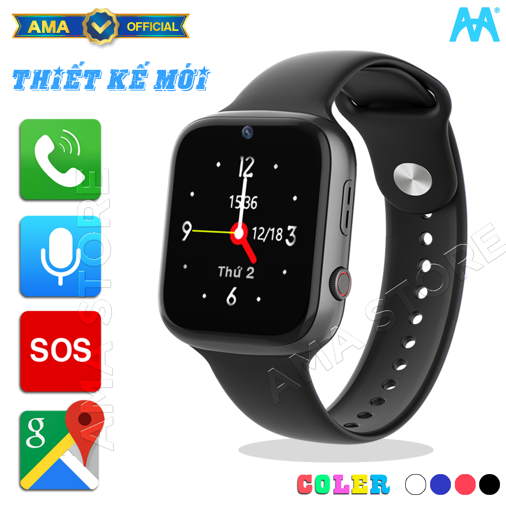 Đồng hồ Thông minh Cho Trẻ em, Học sinh, Sinh viên Định vị Wifi gọi Điện thoại, Video call AMA Watch C90 Hàng nhập khẩu