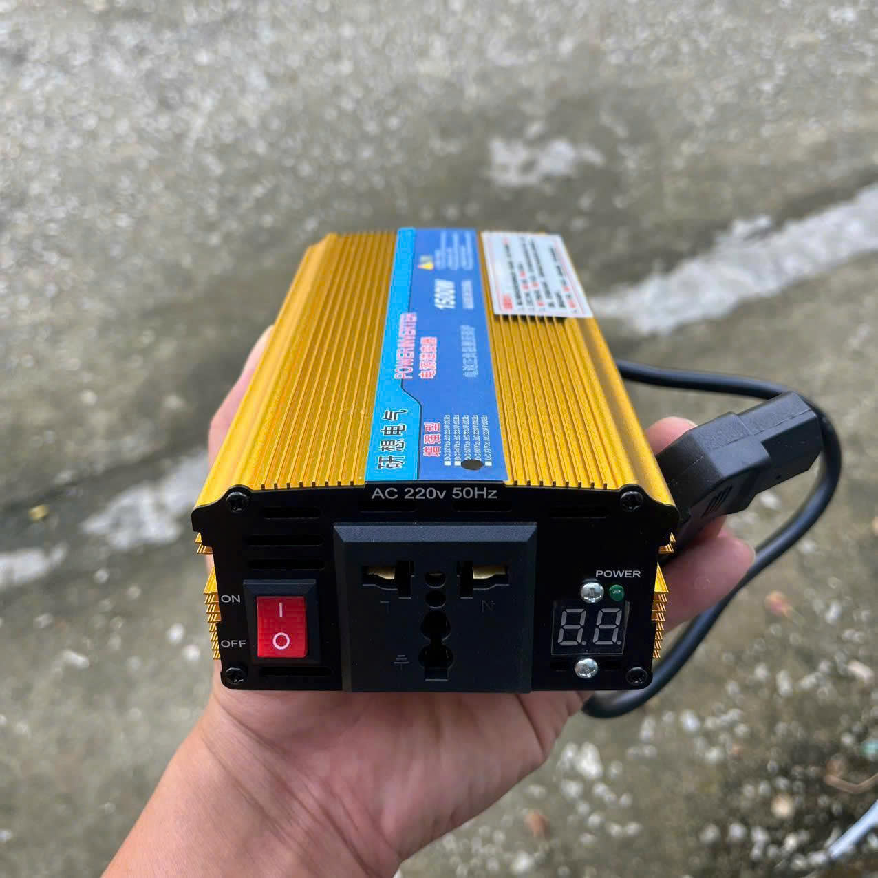 Bộ Chuyển Đổi Điện 48V/60V Sang 220V – Kích Điện Xe Điện Công Suất Mạnh, Cắm Là Dùng, đèn trang trí