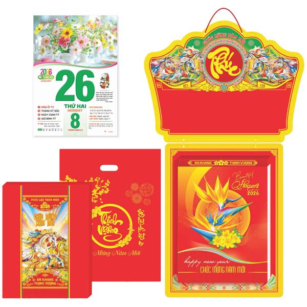 Lịch Bloc Cực Đại - Cắm Hoa Nghệ Thuật - Bảng Treo Metalize - 25 x 35 cm - TĐ16