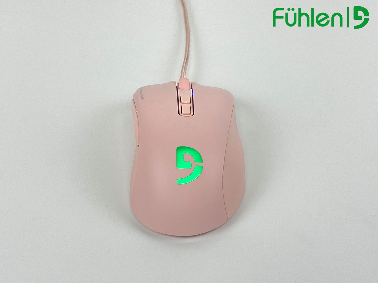 Chuột có dây game Fuhlen G90 pink - Hàng chính hãng.