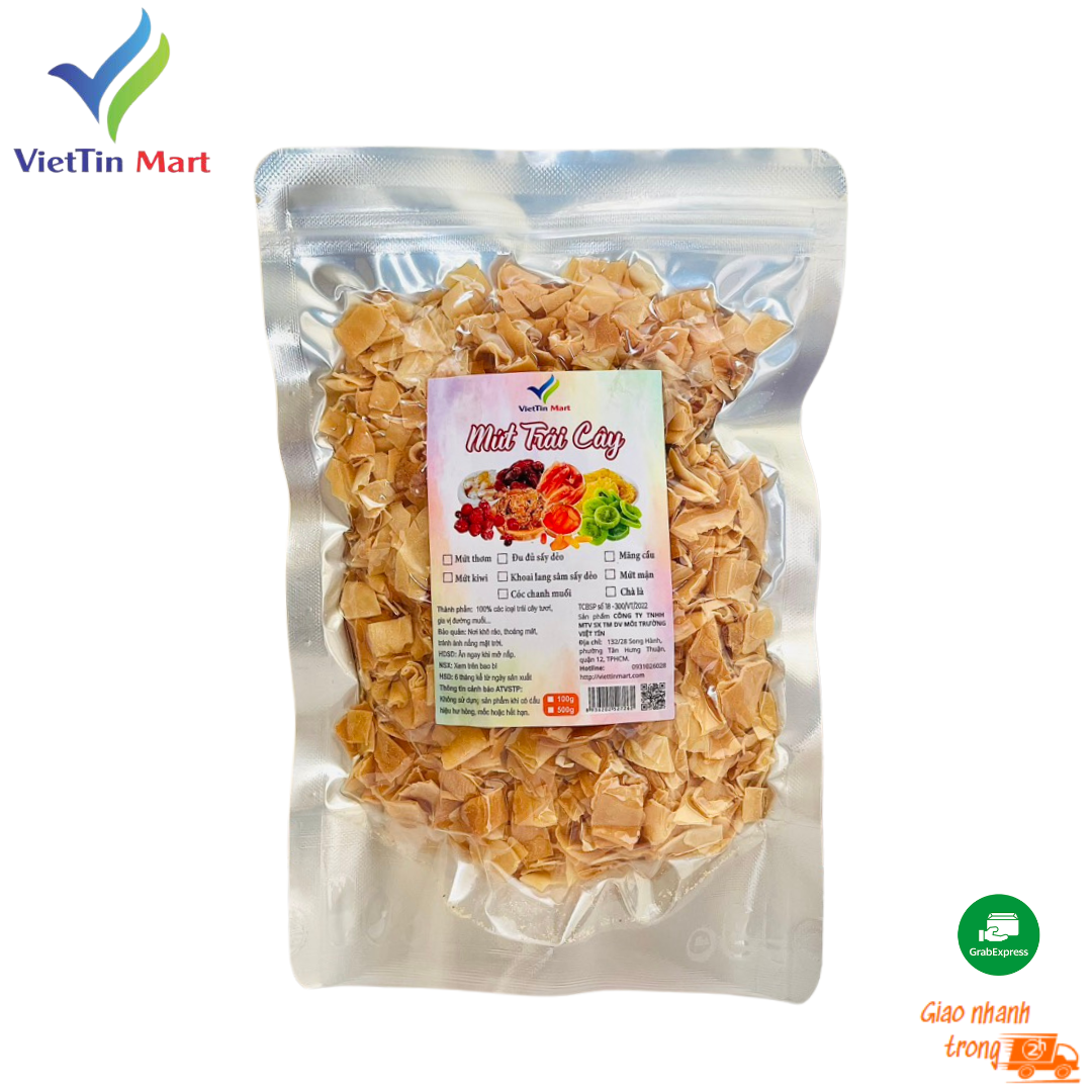 Mứt Dừa Sấy Giòn Ít Ngọt Túi 250g VietTin Mart