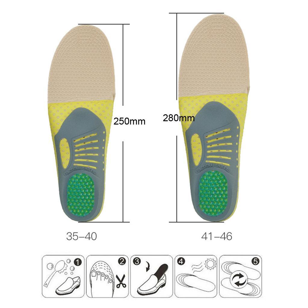 Full Length Orthotic Shoe Inserts Arch Support  for Flat Feet 35-40