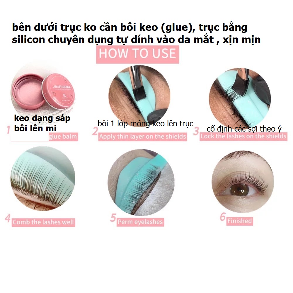 keo sáp dán lông mi, lông mày dạng sáp siêu nhanh, glue balm eyelashs, Lash Lift Adhesive Glue Balm Lash