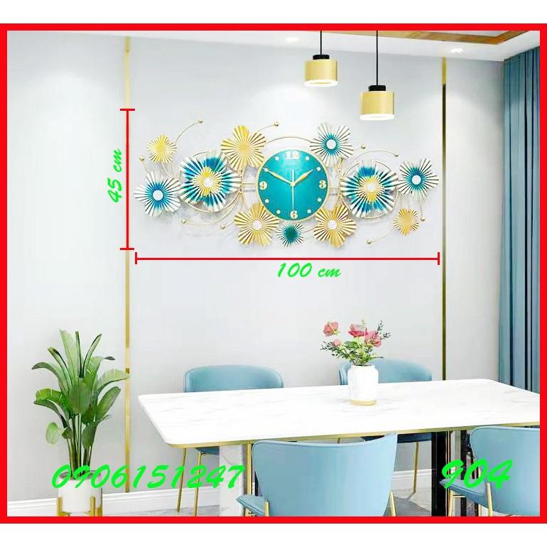 Đồng hồ treo tường trang trí decor 904 kích thước 100 x 45 cm