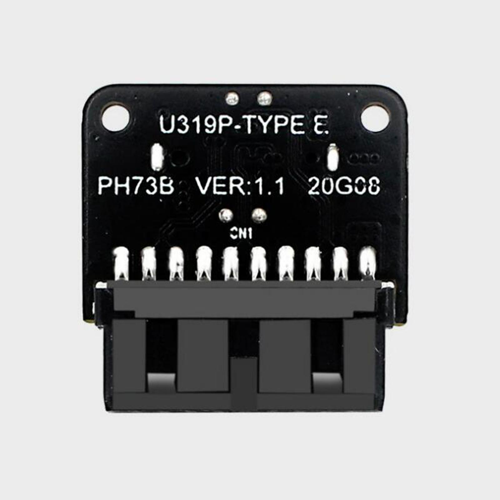 USB3.0 19P 20P to TYPE-C 90 Degree Adapter PH73A