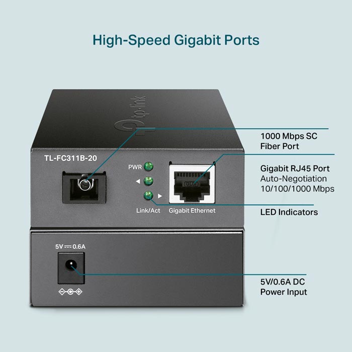 Gigabit WDM Media Converter TP-LINK TL-FC311B-20-hàng chính hãng