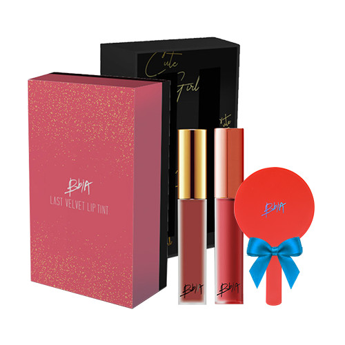 Set 2 Cây Son Kem Lì Bbia Last Velvet Lip Tint - Cute Girl (2 Cây X 5g) Limited Edition tặng 1 gương trang điểm BBIA màu ngẫu nhiên