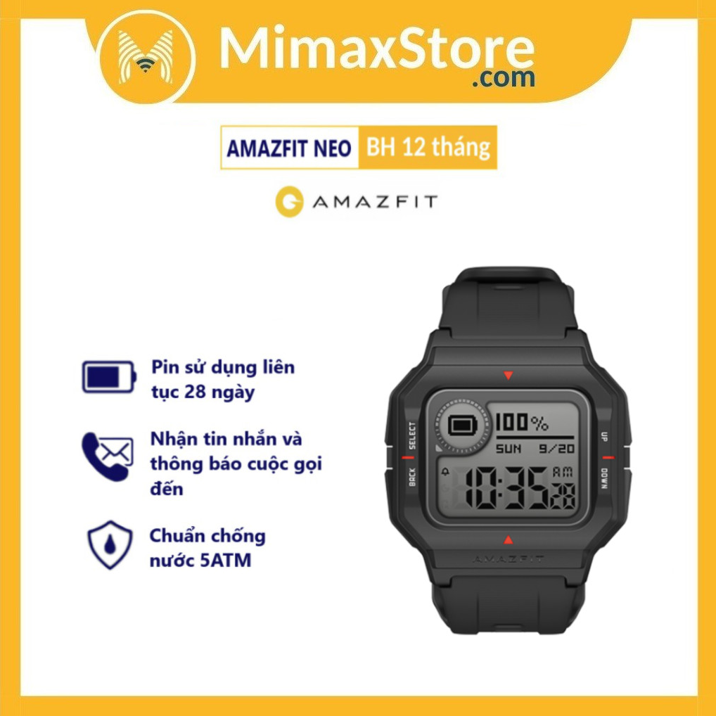 Đồng Hồ Thông Minh  Amazfit Neo | Phiên Bản Quốc Tế | Hàng Chính Hãng