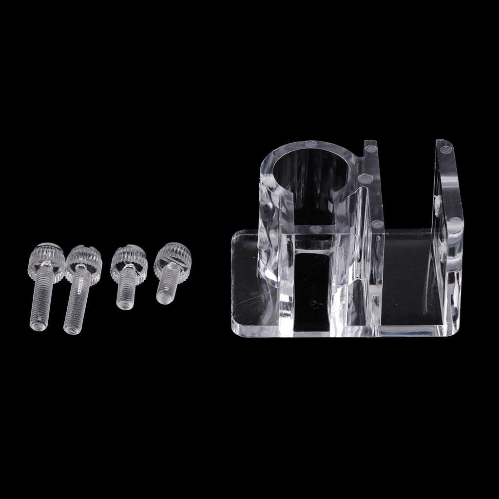 4Pcs Acrylic Aquarium Hose Tube Fixing Clip Holder Clamp For Pipe New