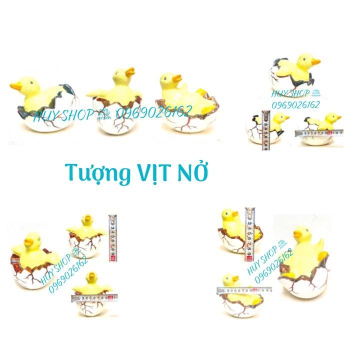 COMBO 3 TƯỢNG VỊT NỞ GỐM SỨ TRANG TRÍ NHÀ CỬA