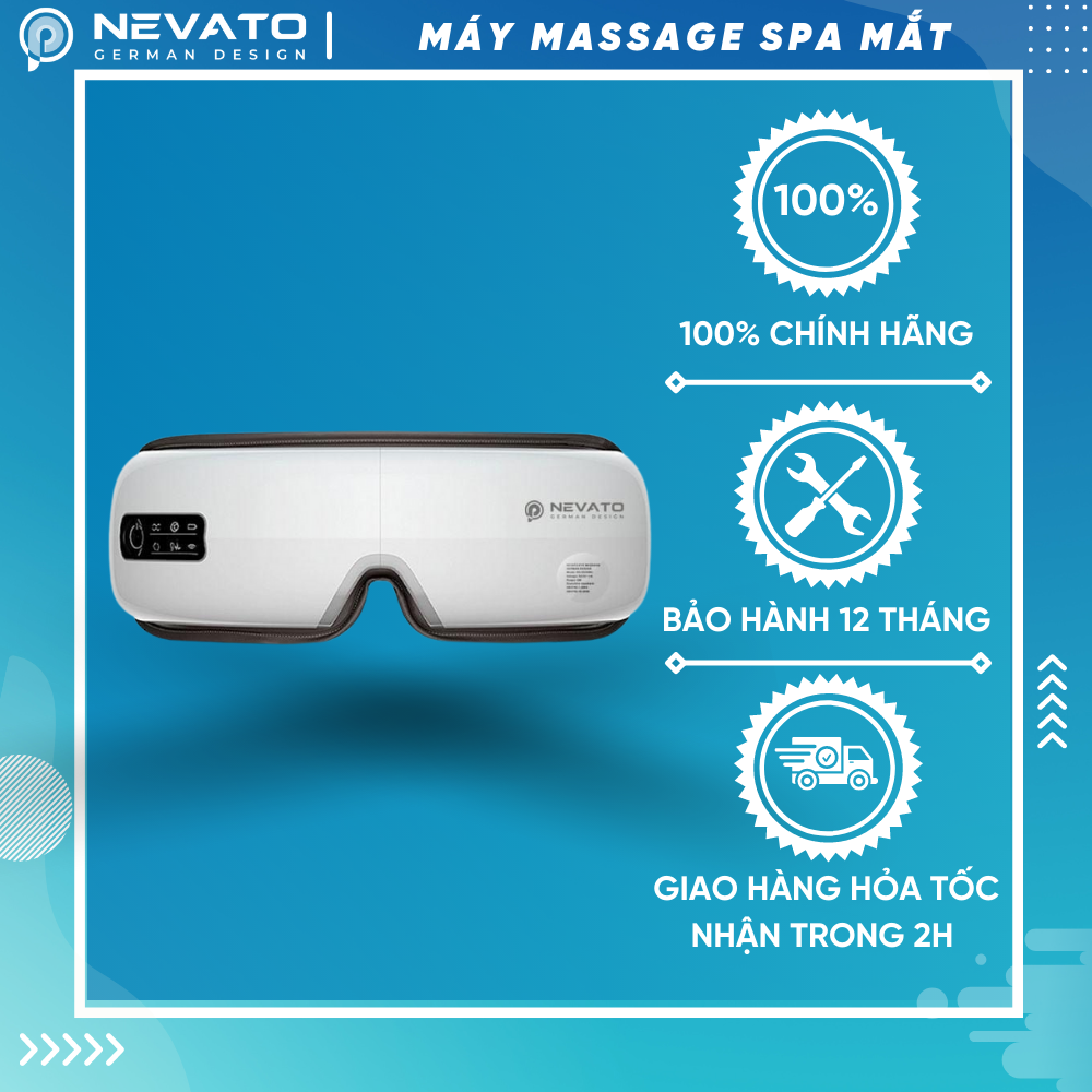 Máy Massage Mắt Cao Cấp NEVATO Thiết Kế Từ Đức