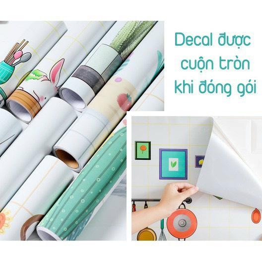 Giấy Dán Tường Bếp Cách Nhiệt Chống Dầu Mỡ, Chịu Nhiệt - Decal Dán Bếp