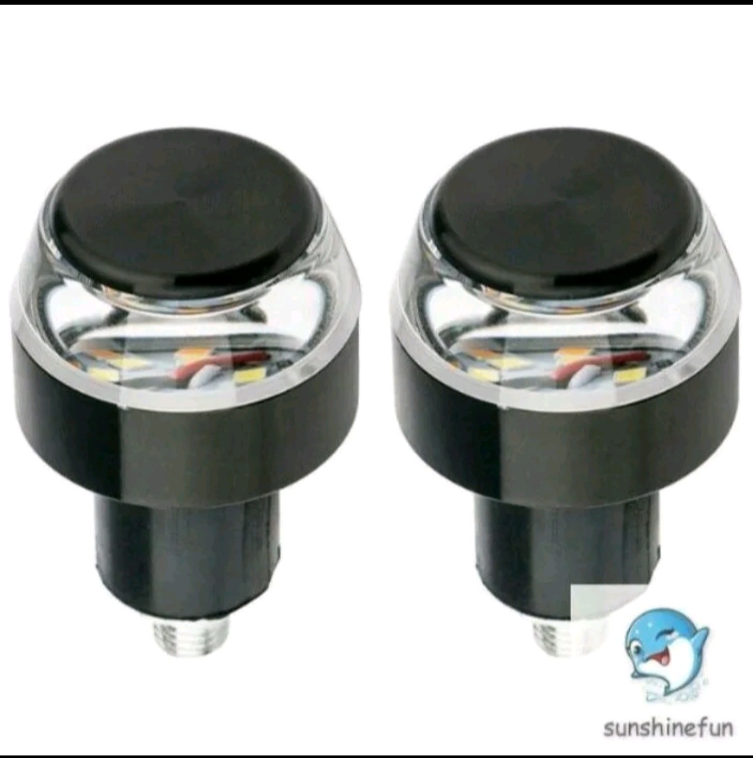 BỘ 2 ĐẦU GÙ CHỐNG ĐỔ TAY LÁI XE MÁY XE ĐIỆN CÓ ĐÈN LED TRANG TRÍ XIN NHAN CỰC ĐẸP