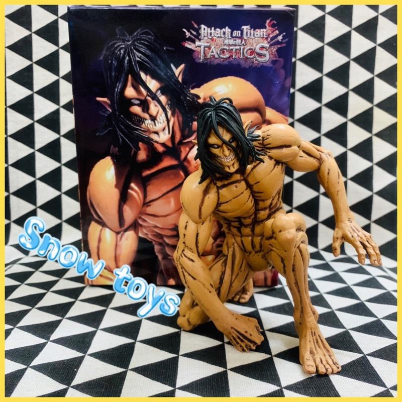 Mô hình Attack On Titan - Titan tiến công Attack Titan - Eren Yeager - Đại chiến Titan - Fullbox - 15cm