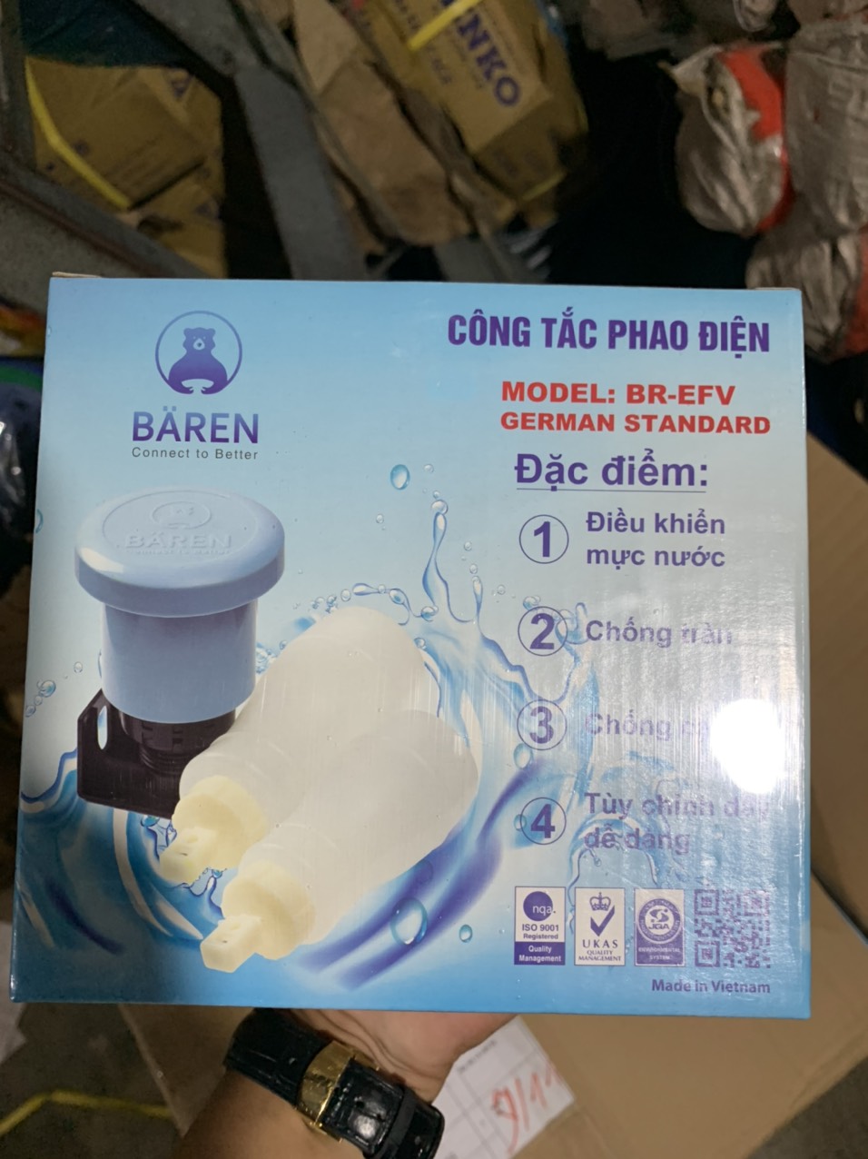 Van phao điện BÄREN lắp bồn nước - Model: BR-EFV