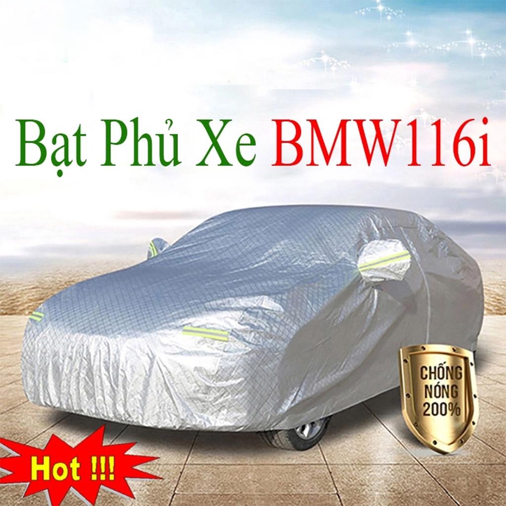 Bạt Phủ Xe Ô Tô BMW 116i - Bạt Phủ Ô Tô 5 Chỗ 3 Lớp Cao Cấp Chống Mưa, Chống Nắng, Chống Cháy Loại 1