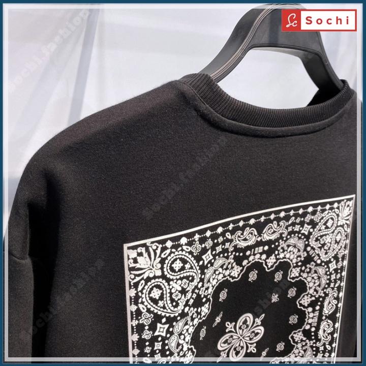 Áo thu đông nam tay dài, áo giữ nhiệt cổ tròn 3D lạ mắt in Hình Họa Tiết mã SW66.8