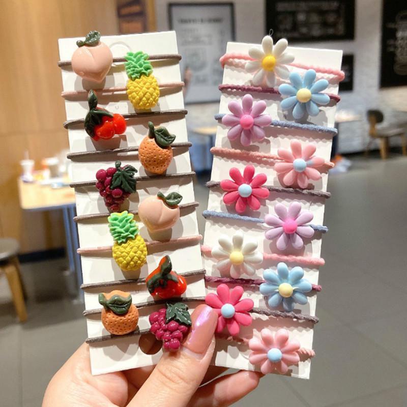 Set 10 dây buộc tóc cho bé gái