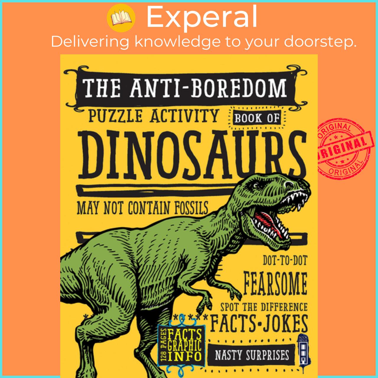 Sách - Boredom Buster Puzzle Activity Book of Dinosaurs by David Antram