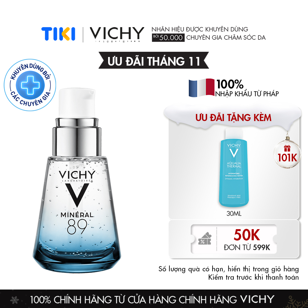 Dưỡng Chất Khoáng Cô Đặc Giúp Phục Hồi Và Bảo Vệ Da Vichy Minéral 89 (30ml)