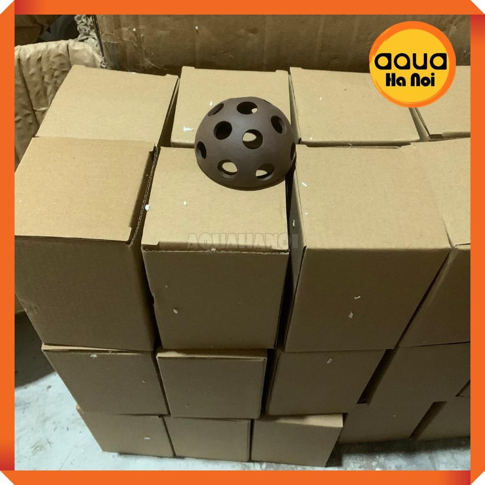 Đồ chơi tép cảnh bằng gốm - Bán cầu có lỗ - 6*5*3.7 cm - Trang trí hồ cá tép cảnh, giúp tép trú ẩn xả stress
