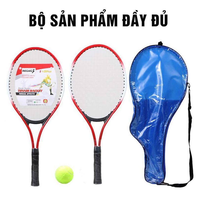 Cặp vợt tennis trẻ em hợp kim cao cấp Regail W150 Sportslink