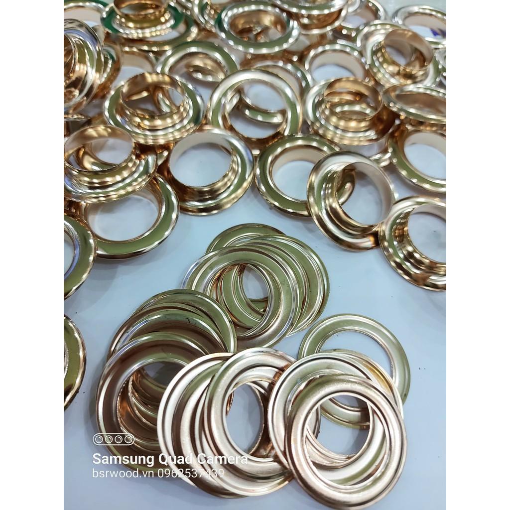 Khoen ore 20mm Khoen mắt cáo 20 ly Bằng INOX không gỉ MÀU VÀNG Khuy mắt cáo bấm vải Phụ liệu may mặc cao cấp