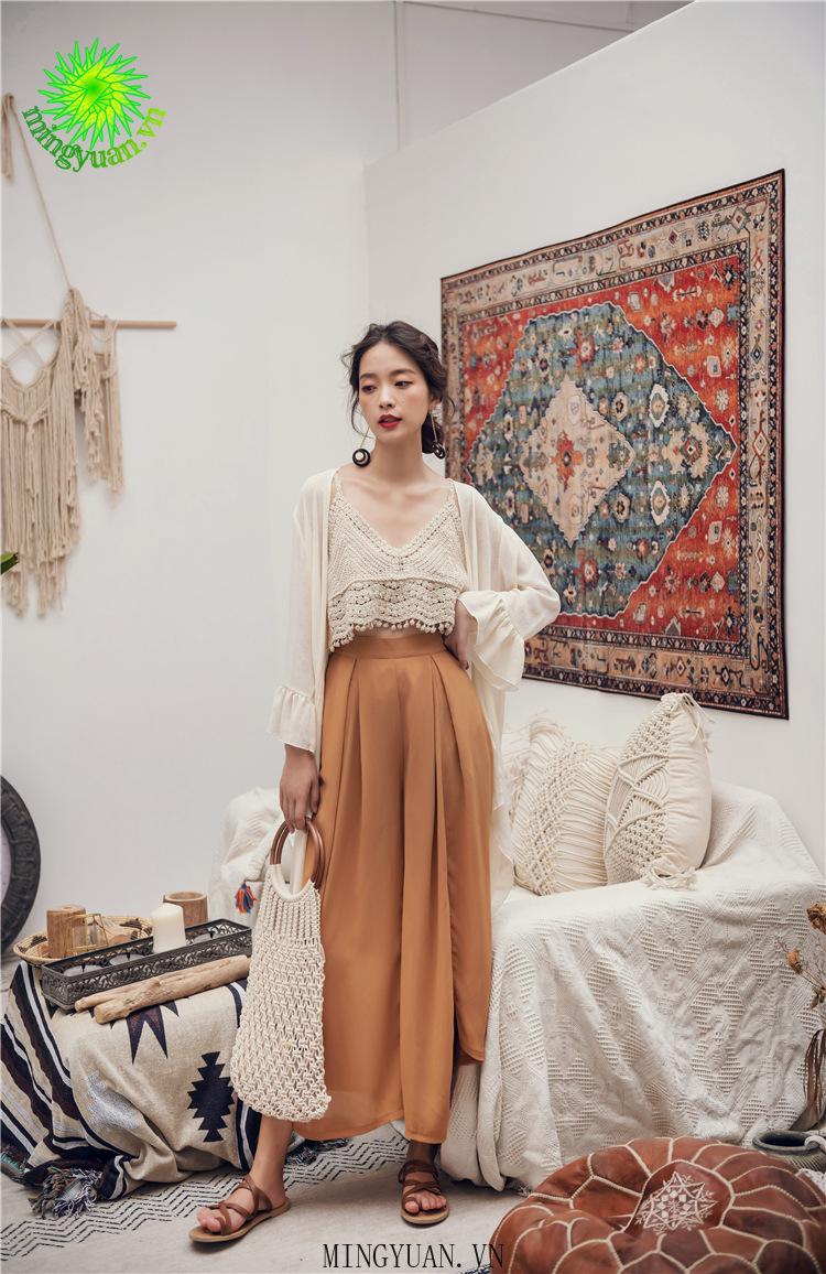 Áo Khoác Chiffon Dáng Dài Chống Nắng Thời Trang Cho Nữ