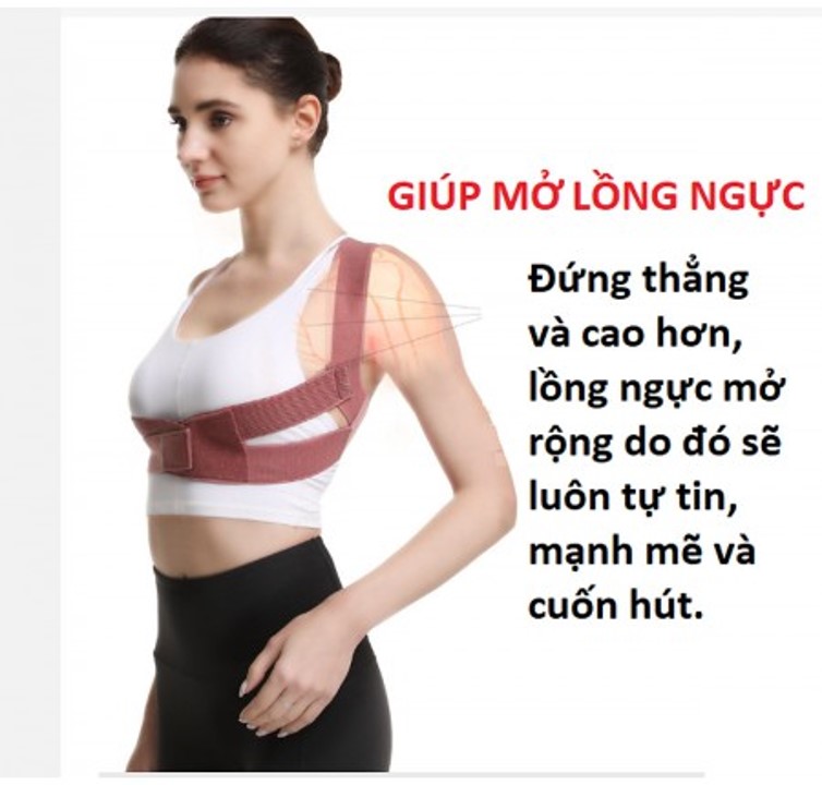 Đai Chống Gù Lưng Nâng Ngực Cao Cấp