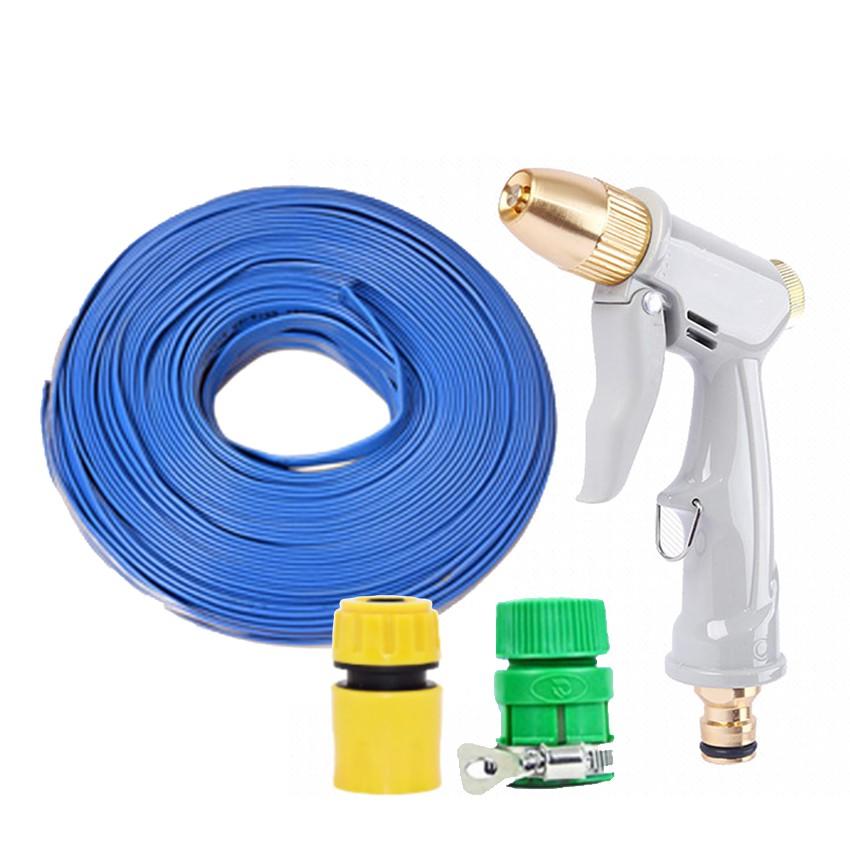 Bộ dây vòi xịt nước rửa xe, tưới cây tăng áp 3 lần, loại 15m  206846