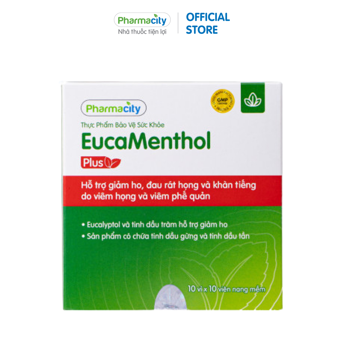 PMC EucaMenthol Plus (Hộp 100 viên)