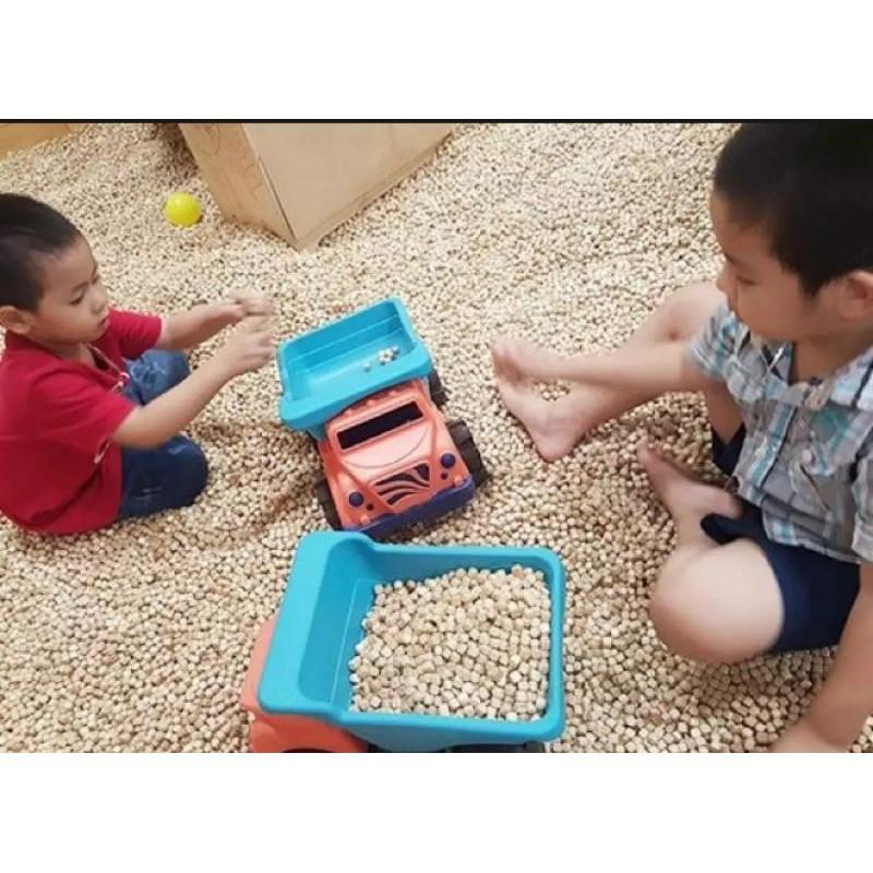 Đồ Chơi Gỗ An Toàn Cho Bé, Hạt Gỗ Xúc Cát
