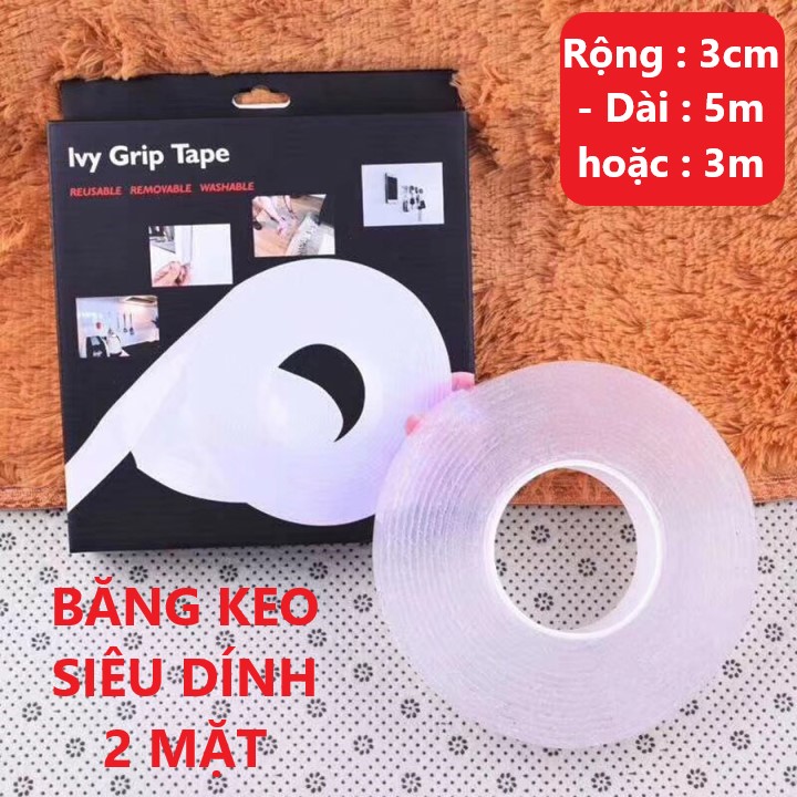 Băng keo siêu dính đa năng 2 mặt,  cuộn 5m, Keo cường lực dùng trên mọi bề mặt