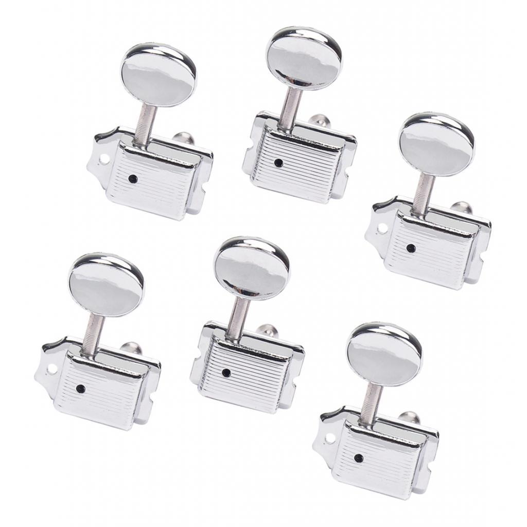 Đàn Guitar Chỉnh Âm Máy Đầu Chỉnh Chốt Phím Bộ 6R cho Strat Stratocaster Tele TELECASTER Điện Phần Guitar