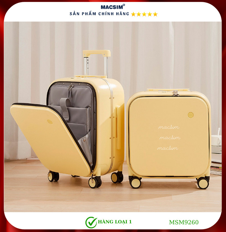 Vali cao cấp Macsim MiXi MSM9260 24 inch màu vàng