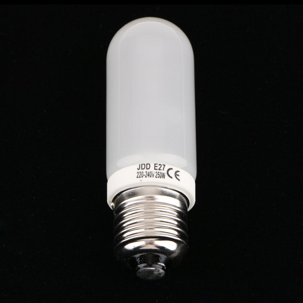 4X Modeling Lamp Tube E27 250w Studio Strobe Bulb Halogen Light Warm White