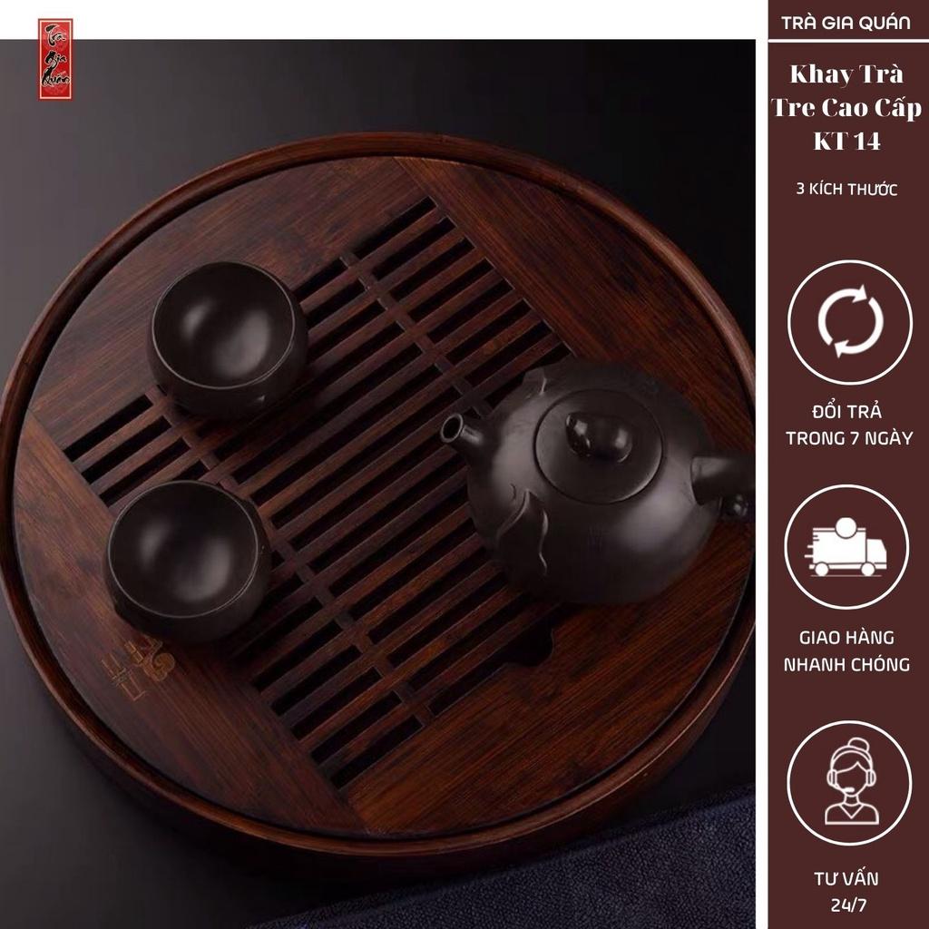 Khay Trà Tre Cao Cấp Tròn KT 14