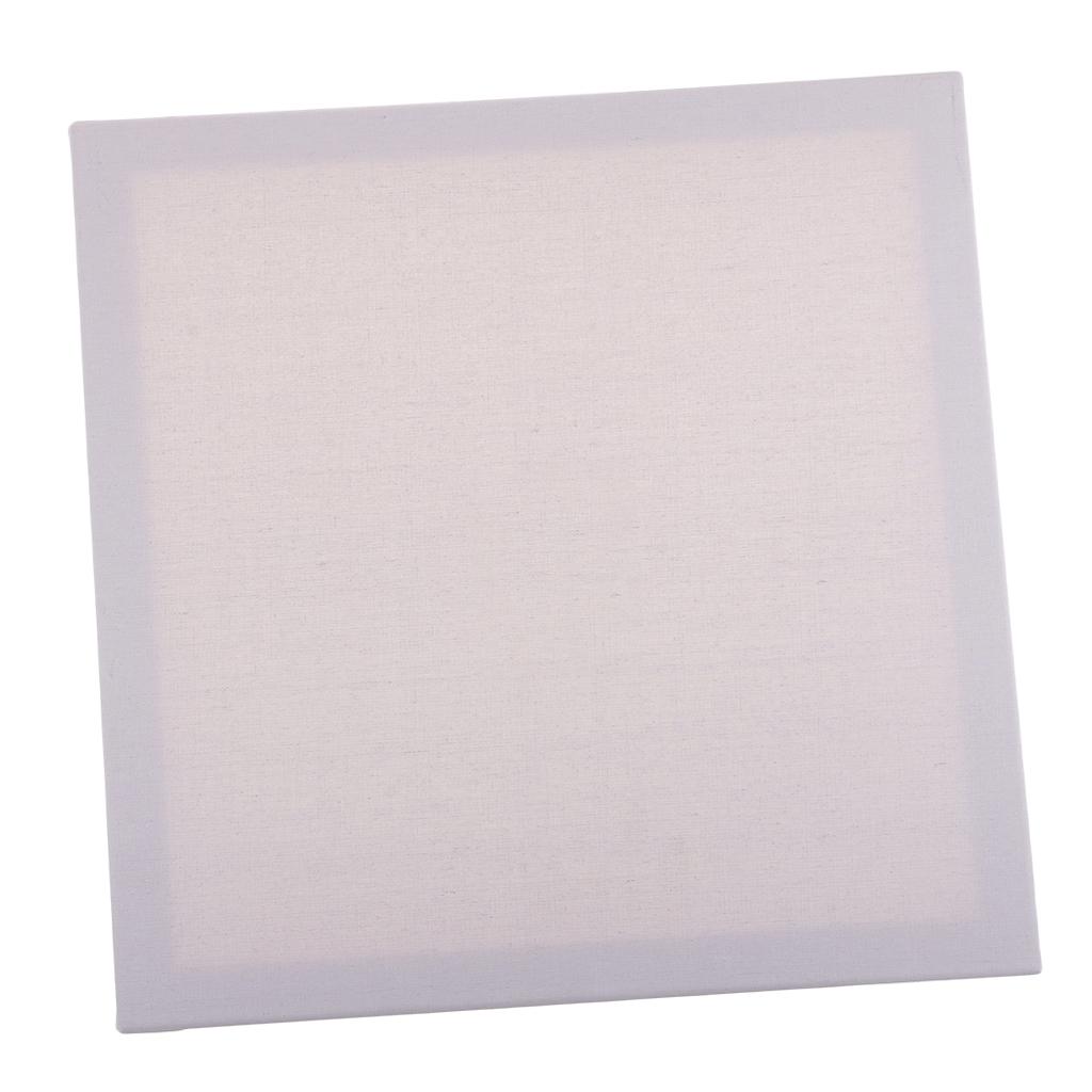 2Pcs Art Supply Artist 16"x 16" Blank White Wooden Frame Canvas Panel Boards