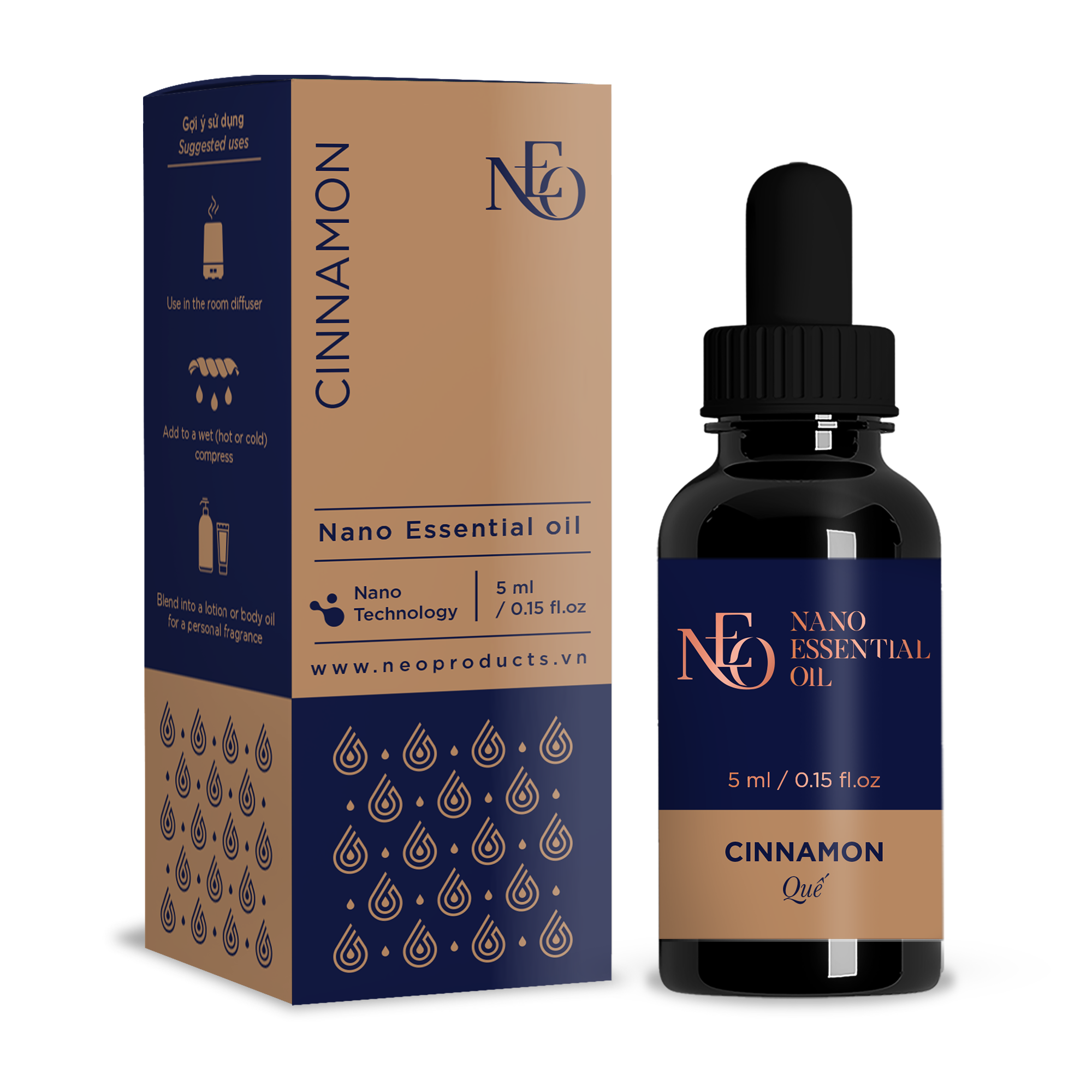 Tinh Dầu Thiên Nhiên Nano Quế 5ml