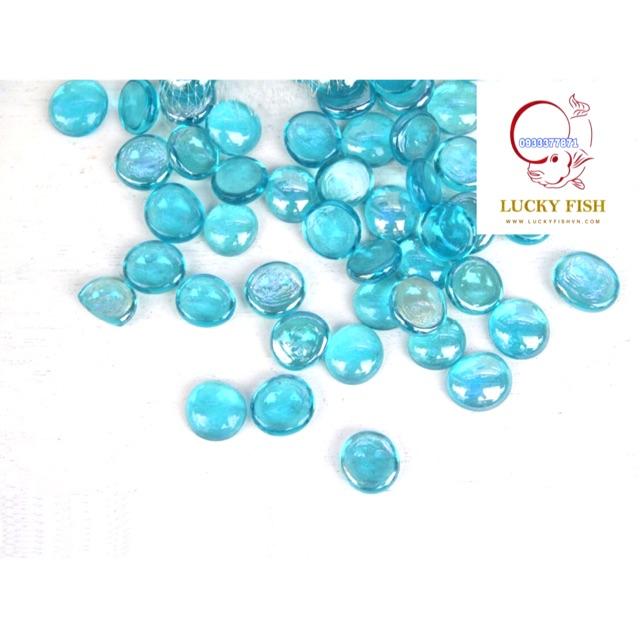 Sỏi Xanh Biển Trang Trí Bể Cá 330g / túi - Hàng Công Ty