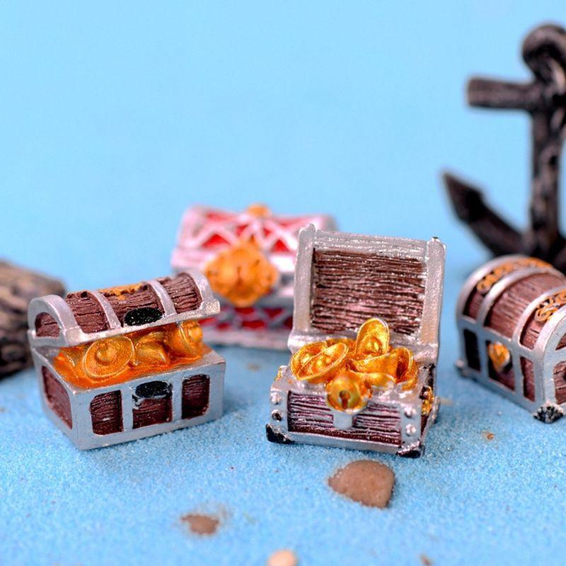 Mô hình rương kho báu trang trí hồ thủy sinh cá tép cảnh - Phụ kiện trang trí hồ cá cảnh thủy sinh