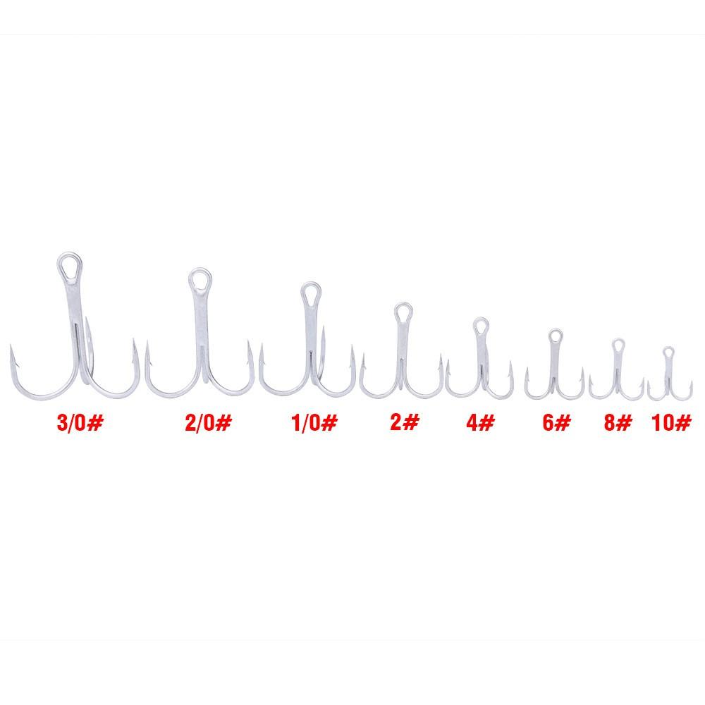 Lưỡi câu cá ba tiêu Lưỡi BKK trắng 2-4-6-8-10