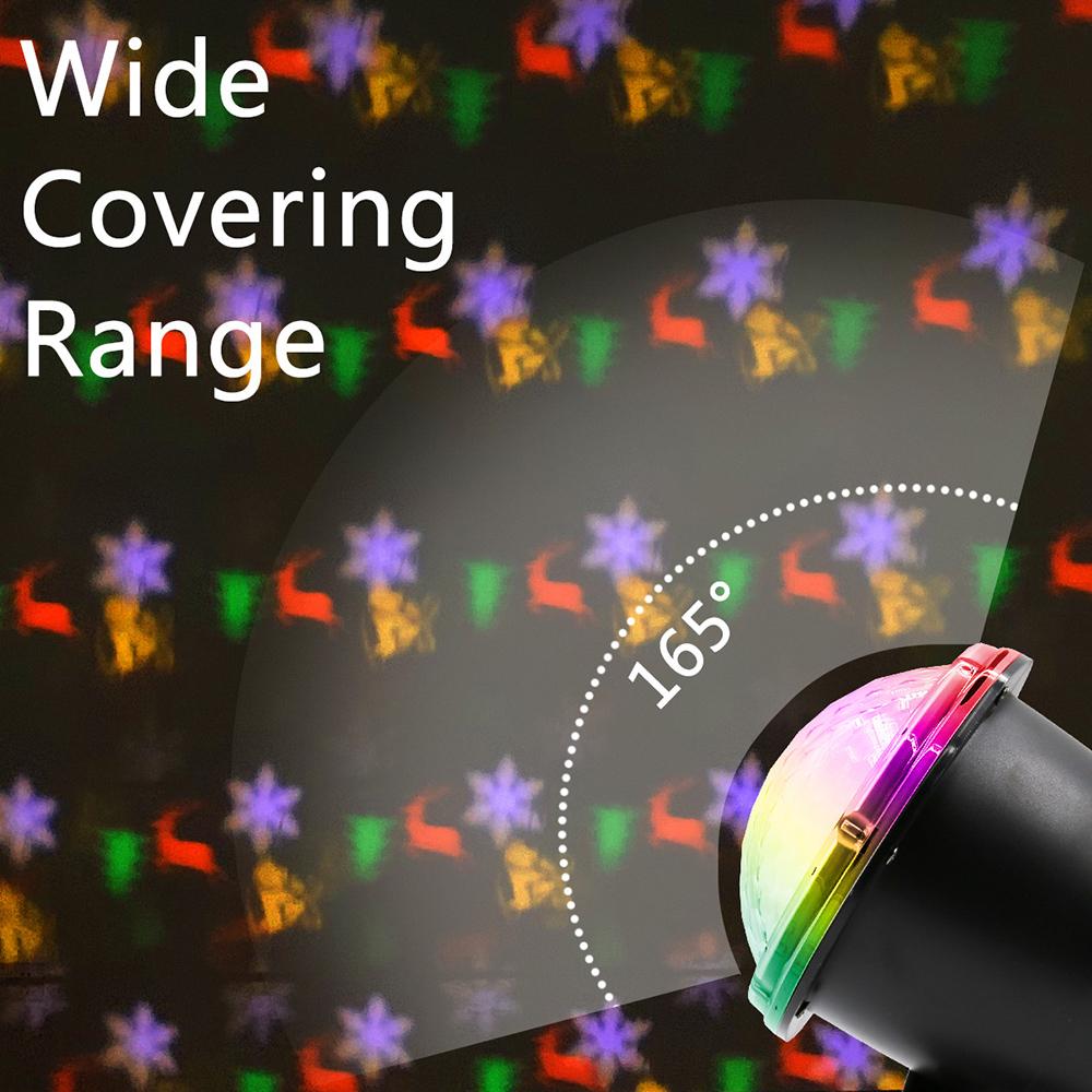 AC100-240V 7.5W Christmas Halloween   Theme Projection Lamp Christmas Day   Decoration Lawn Courtyard Projection Lamp