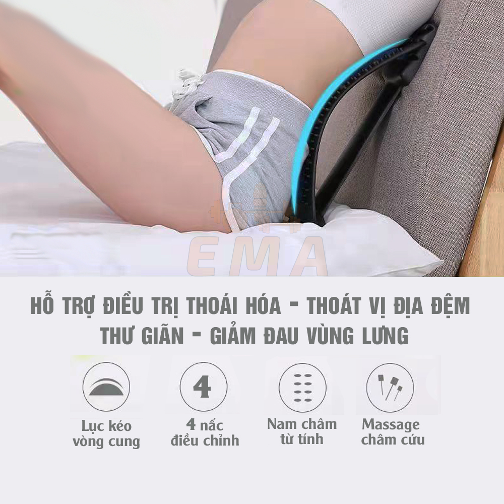 Khung nắn chỉnh cột sống lưng chống thoát vị đĩa đệm, đau mỏi thắt lưng EMA