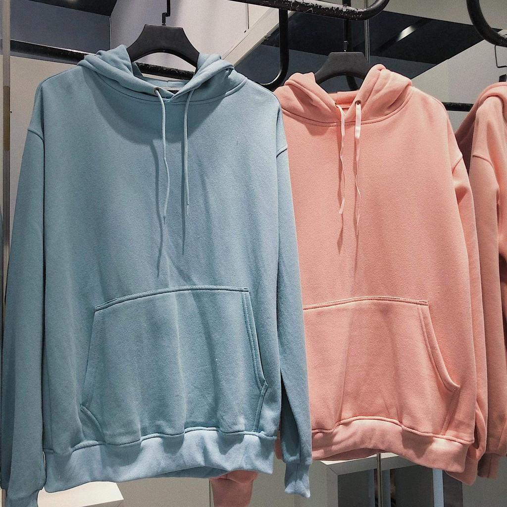 ÁO HOODIE TRƠN BASIC ĐỦ MÀU UNISEX