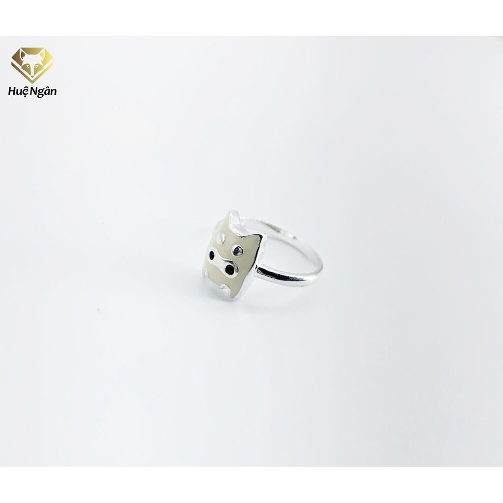 Nhẫn bạc Ý 925 Huệ Ngân - Merry Bear TJ036 (li tay nhỏ)